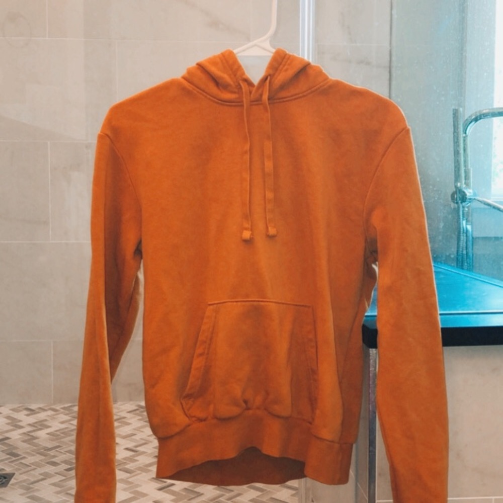 H&M rustic yellow color. Fleece texture on inside